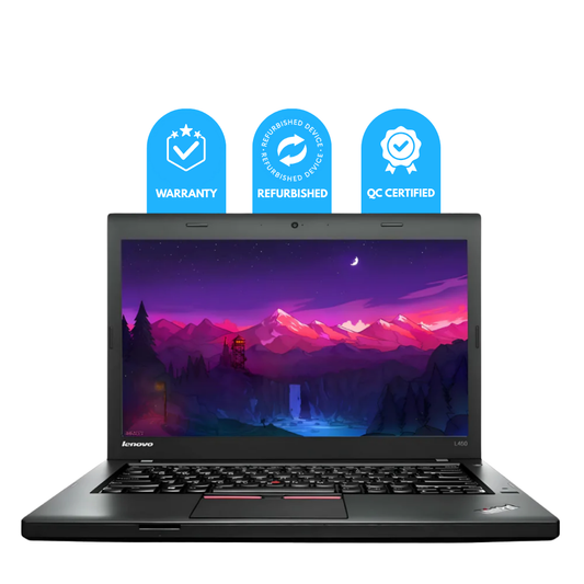 Refurbished Lenovo ThinkPad L450 | Intel Core i3 5th Gen | 8GB RAM | 256GB SSD | 14.0″ Display